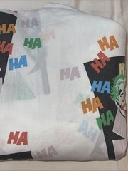 Lot Of (2) Vintage Batman & Joker 1980s Twin Size Blankets (1989) DC Comics
