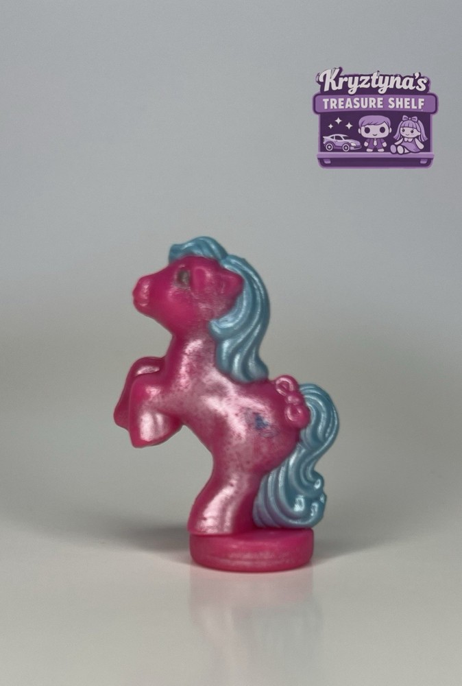 Vintage My Little Pony G1 Petite Ponies Pretty ‘N Pearly Pink Winged Heart 1.5”