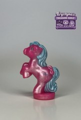 Vintage My Little Pony G1 Petite Ponies Pretty ‘N Pearly Pink Winged Heart 1.5”
