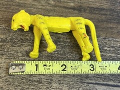 Vintage 3″ Rubber Tiger Figure Made In Indonesia TTT Jungle Animal Leopard