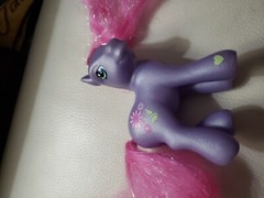 My Little Pony G3 MLP Petal Blossom 2002 Purple Super Long Hair Pink Tinsel