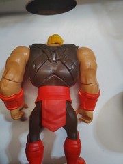Action Figure, Red Black Yellow Beige Plastic Collectible, 12 in
