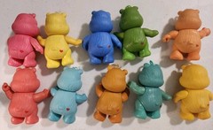 VTG 1983 Original 10 Kenner 3″ Care Bears Poseable Figures