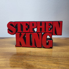 Stephen King 3D Printed logo Red and Black Home Decor Stephen King decor