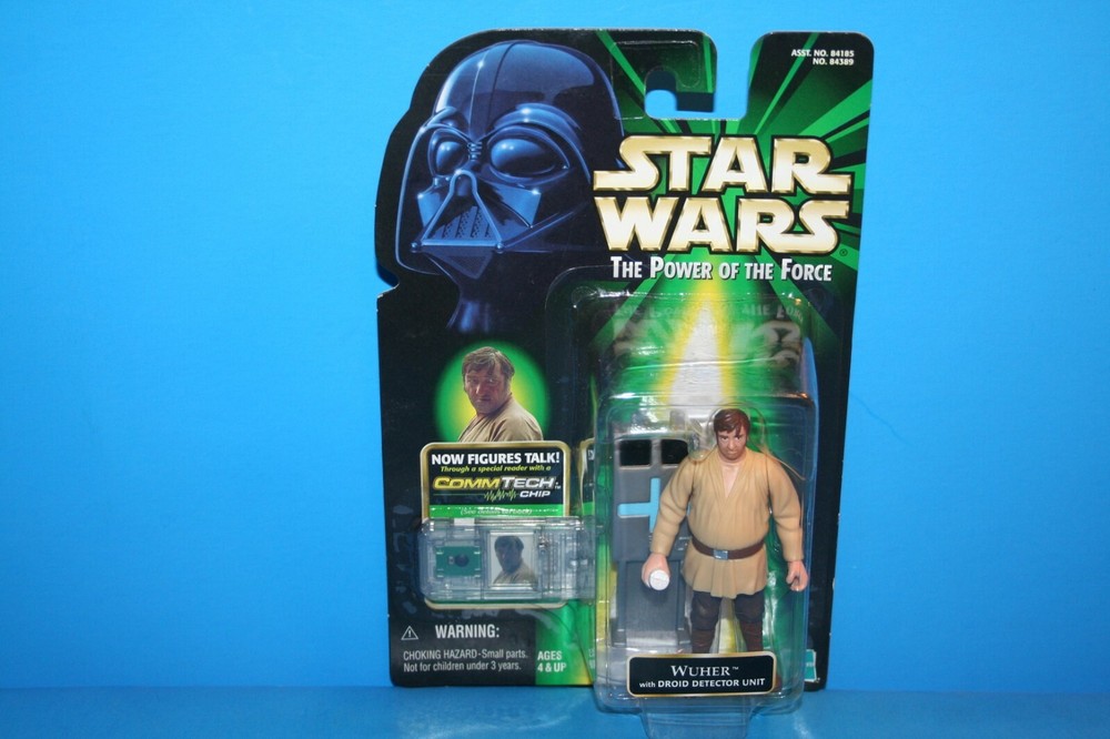 STAR WARS 1999 POTF MINT ON CARD WUHER BARTEN DETECTOR UNIT FIGURE WEAPON HASBRO