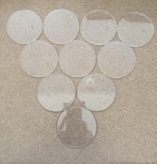 I0 NECA clear plastic figure Display Stands for 6-8″ action figures 3.5″ round