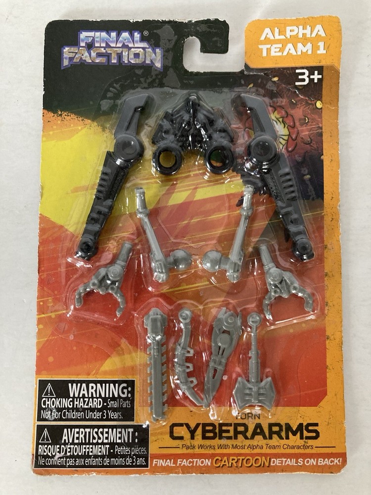 Greenbrier Final Faction Alpha Team 1 Torn Cyberarms Action Figure Accessory Set