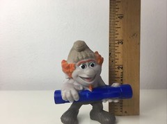 Hackus Smurf Figure McDonalds Happy Meal Prize Toy Heavy PVC Peyo 2013 3 Inch