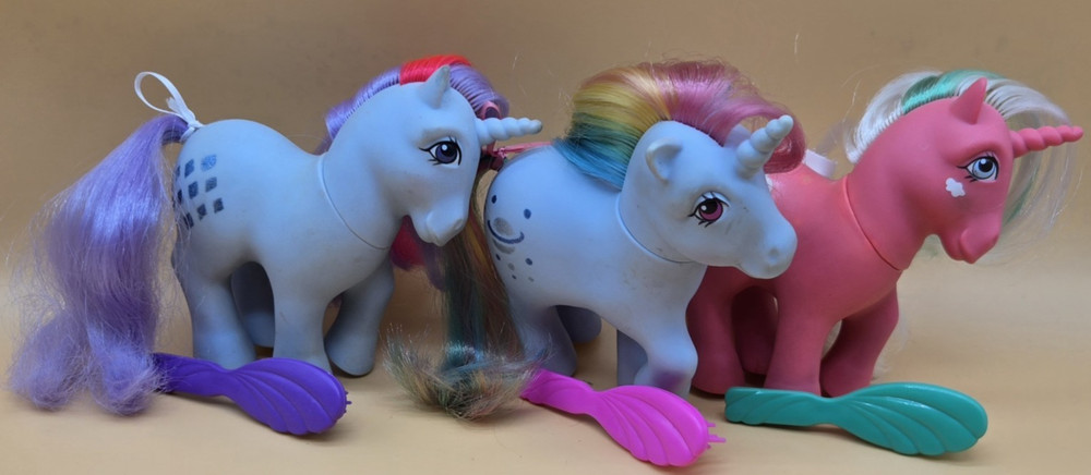My Little Pony Sparkler Moonstone Cloud Dreamer Lot of 3 Pink Blue 1984 GUC