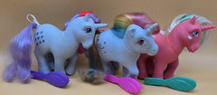 My Little Pony Sparkler Moonstone Cloud Dreamer Lot of 3 Pink Blue 1984 GUC