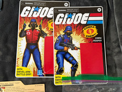 GI Joe 25th HasLab Pulse Cardback File Card Blueprint Sticker Lot Super7