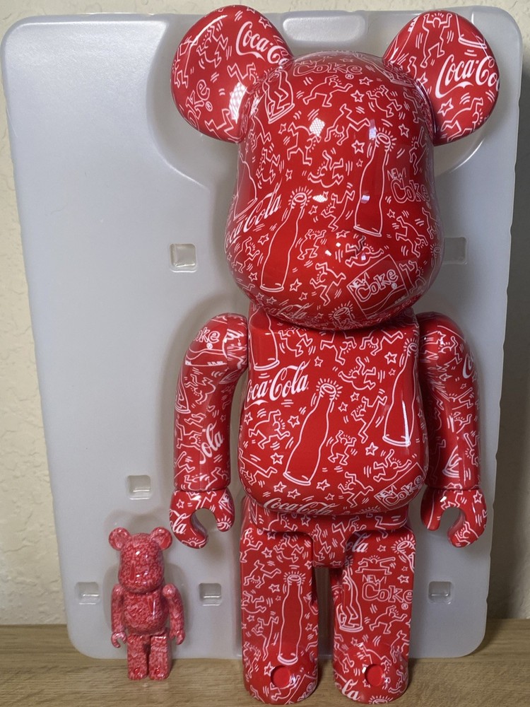 New 2024 MEDICOM Coca Cola X Keith Haring Be@rbrick 100% And 400%
