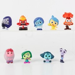 9pcs/Set Mini Inside Out 2 Action Figure Toy Cartoon Movie Joy Anxiety Anger