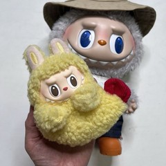 POP MART Authentic Labubu Fall In Wild Series Big Plush Doll 38cm & Wacky Mart