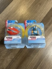 Sonic the Hedgehog Burrobot & Chopper Jakks 2.5″ Lot of 2. 2022