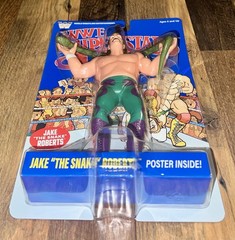 WWE WWF Mattel Jake The Snake Roberts LJN Series 3 Blue Card MOC 2026