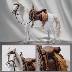 JXK 1/6 Horse Model Animal Figure Soldier Accessory Scene GK Decoration Gift TvL