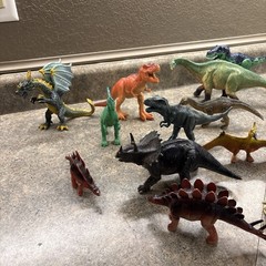 Toy Dinosaurs Lot Of 26 Hard Plastic Toys For Kids 2-9 Inch Small & Medium