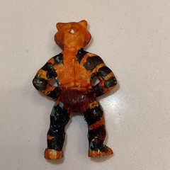 1980’s Galaxy Warriors Pencil Topper Charm Figure Tiger Man Multicolored