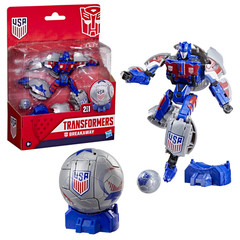 New 2 in 1 Transformers US Soccer Federation Breakaway 5.5″ Robot to Soccer Ball