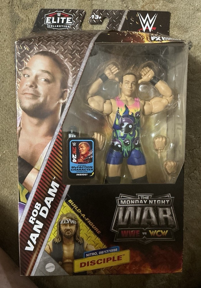 WWE Monday Night War Elite Rob Van Dam Walmart Exclusive Mattel RVD MIP!