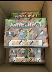 Lot Of 3 Factory Sealed Mega Box 2024 Panini Minecraft Trading Cards In Hand