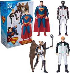Superman, Green Lantern, Hawkgirl & Mr. Terrific 12-Inch Action Figure Set
