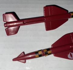 2 LOT GI Joe Cobra Hydro Sled Missile Vehicle Parts ONLY ARAH 1986 Vintage 1980s