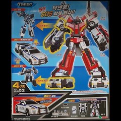 Rescue TOBOT SSEN & DOC Police Car Ambulance Tankerbot Transforming Robots set