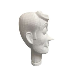 Toy Story Woody Doll 3D Printed Head Raw Print