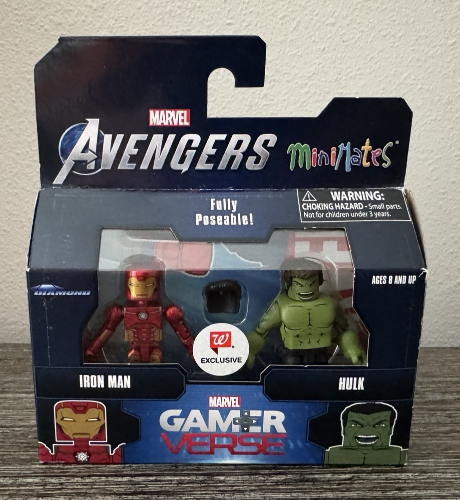 Iron Man & Hulk Marvel Minimates Gamer Verse Walgreens Exclusive Avengers