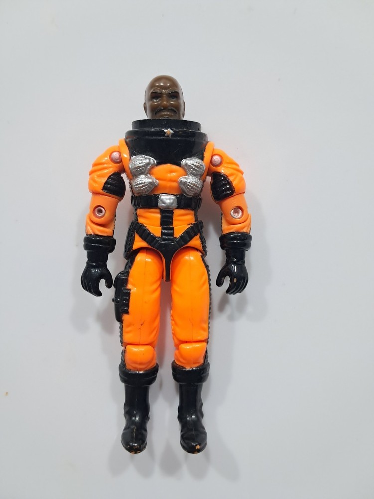 Gi Joe Star Brigade Roadblock V7 Silver Grenade Variant Figure 3.75 Great Shape