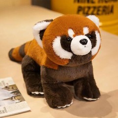 60cm Cute Panda Plushie Toy Lifelike Red Panda Stuffed Animals Raccoon Plush Toy