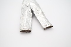 Vintage 1960s G.I. Joe Astronaut Silver Space Suit Pants Foil Uniform Piece