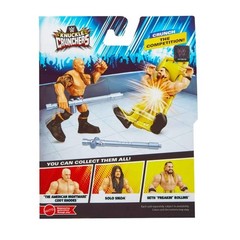@WWE Knuckle Crunchers The Rock Action Figure&Accessories Bone Crushing Sounds🆕