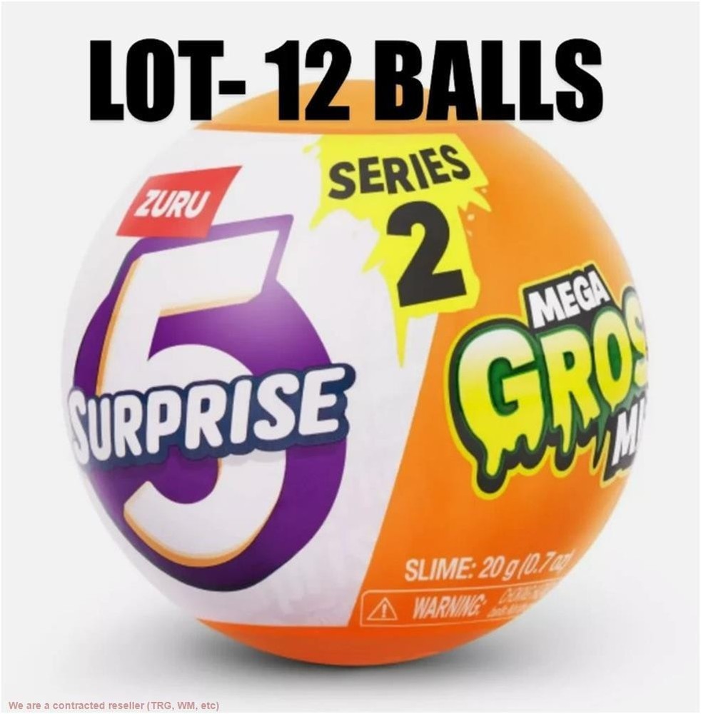 LOT OF 12!!!!! 5 Surprise Mega Gross Series 2 Mini Figure Set