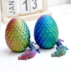 2PCS/Set 3D Printed Dragon Egg Model,Articulated Animals figure,Toys Home Decor