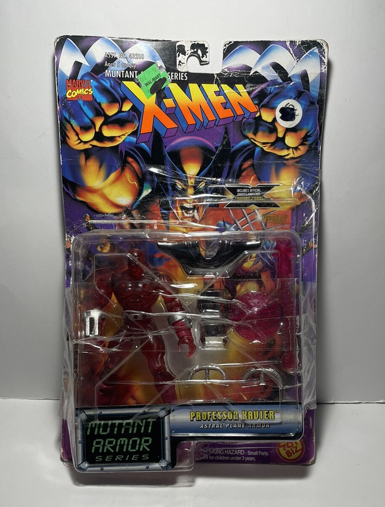 1996 ToyBiz X-Men Mutant Armor Professor Xavier Astral Plane Armor Figure Open B
