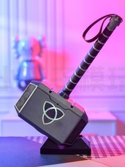 19in Marvel Legends Avengers Thor Mjolnir 1:1 Hammer Metal LED Sounds Prop Gift