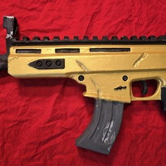 Life-size Fortnite Legendary GOLD SCAR EVA Cosplay Prop Replica Assault Rifle