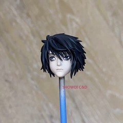 1/12 Painted DEATH NOTE Yagami Light Head Carving For 6″ SHF Vtoys Figure Body