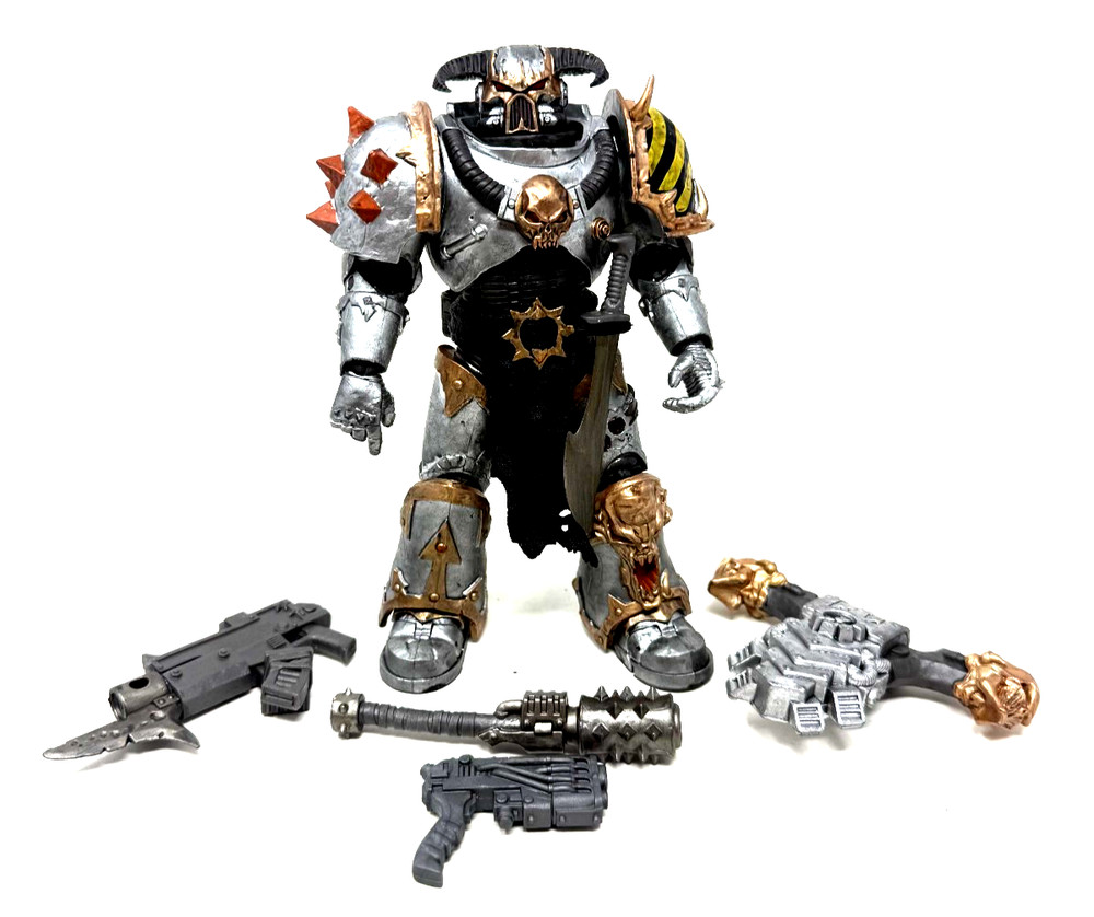 Mcfarlane Warhammer 40k Chaos Space Marines Iron Warrior Action Figure (6)