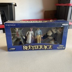 NECA Beetlejuice 4 Piece Plastic Figurine Set Multicolor Boxed Ages 8+ 2001
