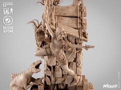 3D Printed Fan Art Lara Croft Sculpture by Wicked3d