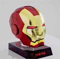 Iron Man Gold MK5 Helmet Electronic Voice Activated Open&Close Mask Autoking New