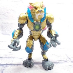 Moose Gold Lion Robot Action Figure Fully Jointed Sabertooth Animal Toy Kids