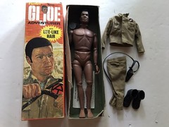 VINTAGE HASBRO 1970 GI JOE ADVENTURE TEAM AFRICAN AMERICAN ADVENTURER 7404 w/Box