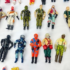 1980s 1990s GI Joe ARAH 3.75 Action Figures Lot 42 Figures Weapons Accessories