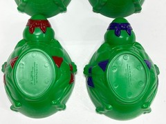 Set of 4 TMNT CEREAL BOWLS Teenage Mutant Ninja Turtles VINTAGE 1990 (READ DESC)