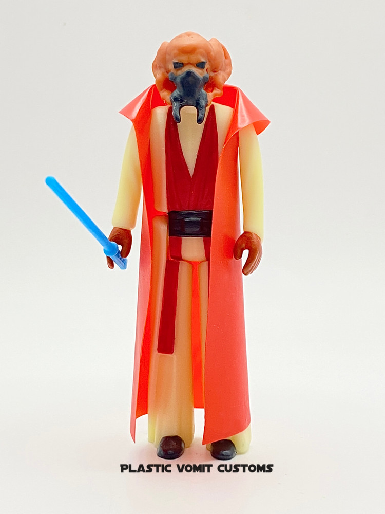 Vintage Kenner Style Custom Star Wars Plo Koon READ DESCRIPTION
